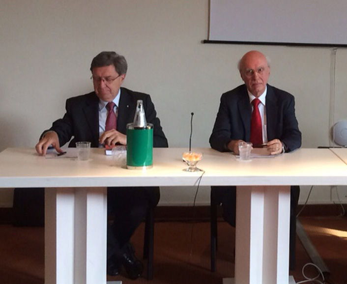 Roma 27 aprile Enrico Giovannini con Sandro Calvani Roma 27 aprile Enrico Giovannini con Sandro Calvani