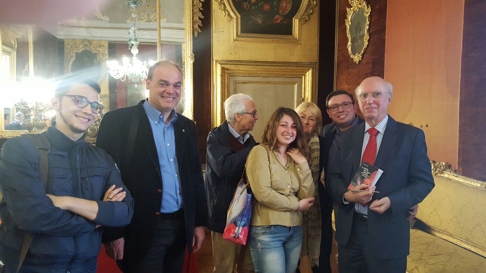 Sandro Calvani con gli organizzatori dell'evento di Palermo