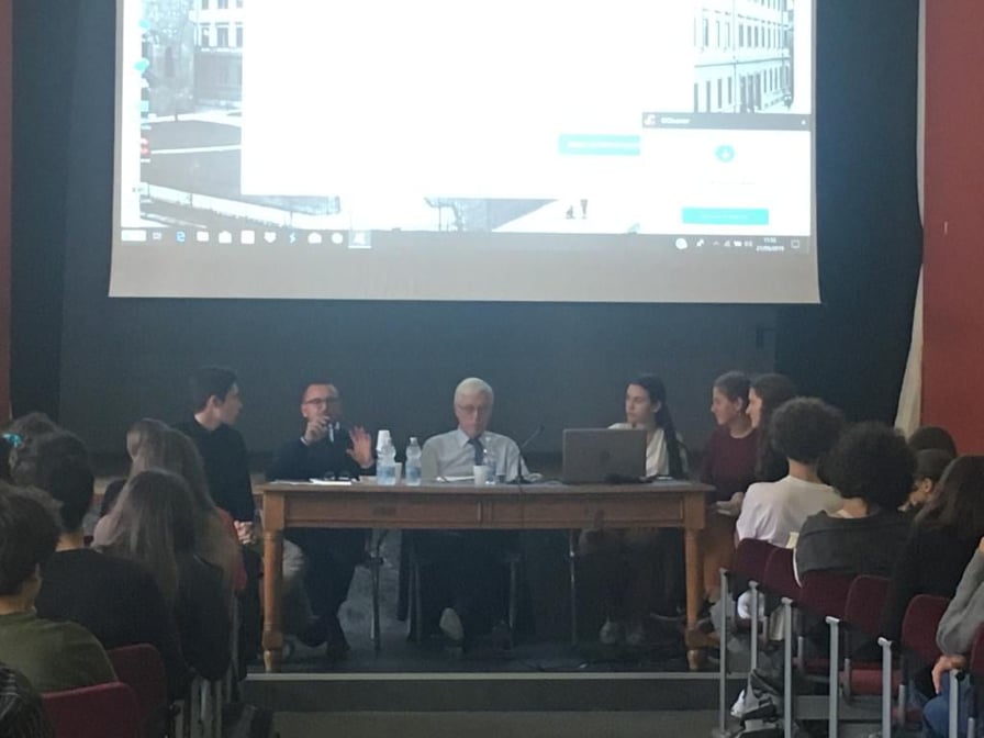 Domenico Facchini durante il suo intervento