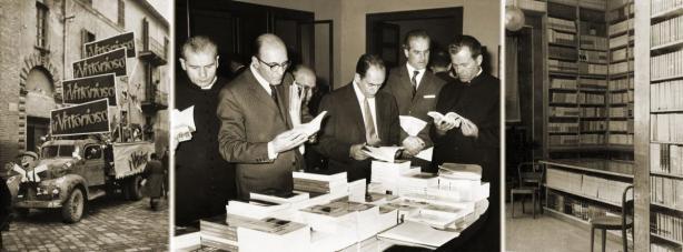 Tre foto storiche dell'Editrice Ave